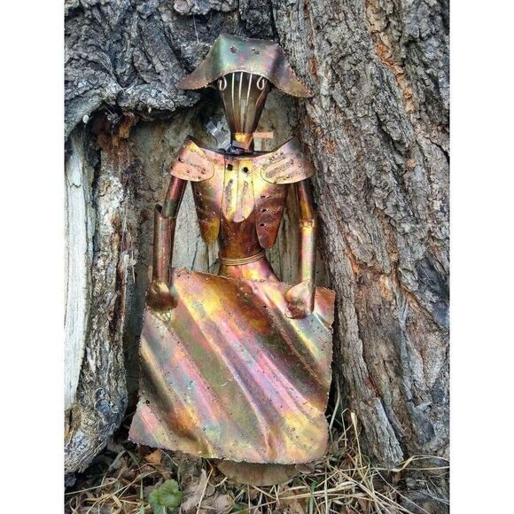 Mid century Brutalist torch cut big Metal Matador - Picture 1 of 12